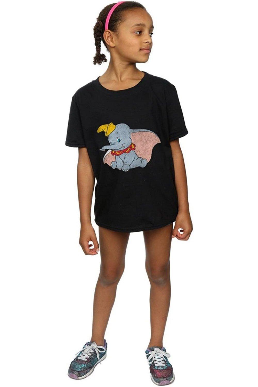 Классическая хлопковая футболка Dumbo, черный