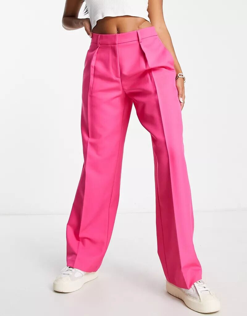 

Розовые широкие брюки для мальчика на каждый день ASOS Hourglass