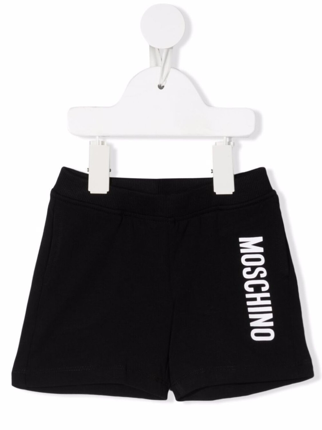 

Moschino Kids спортивные шорты с логотипом, черный
