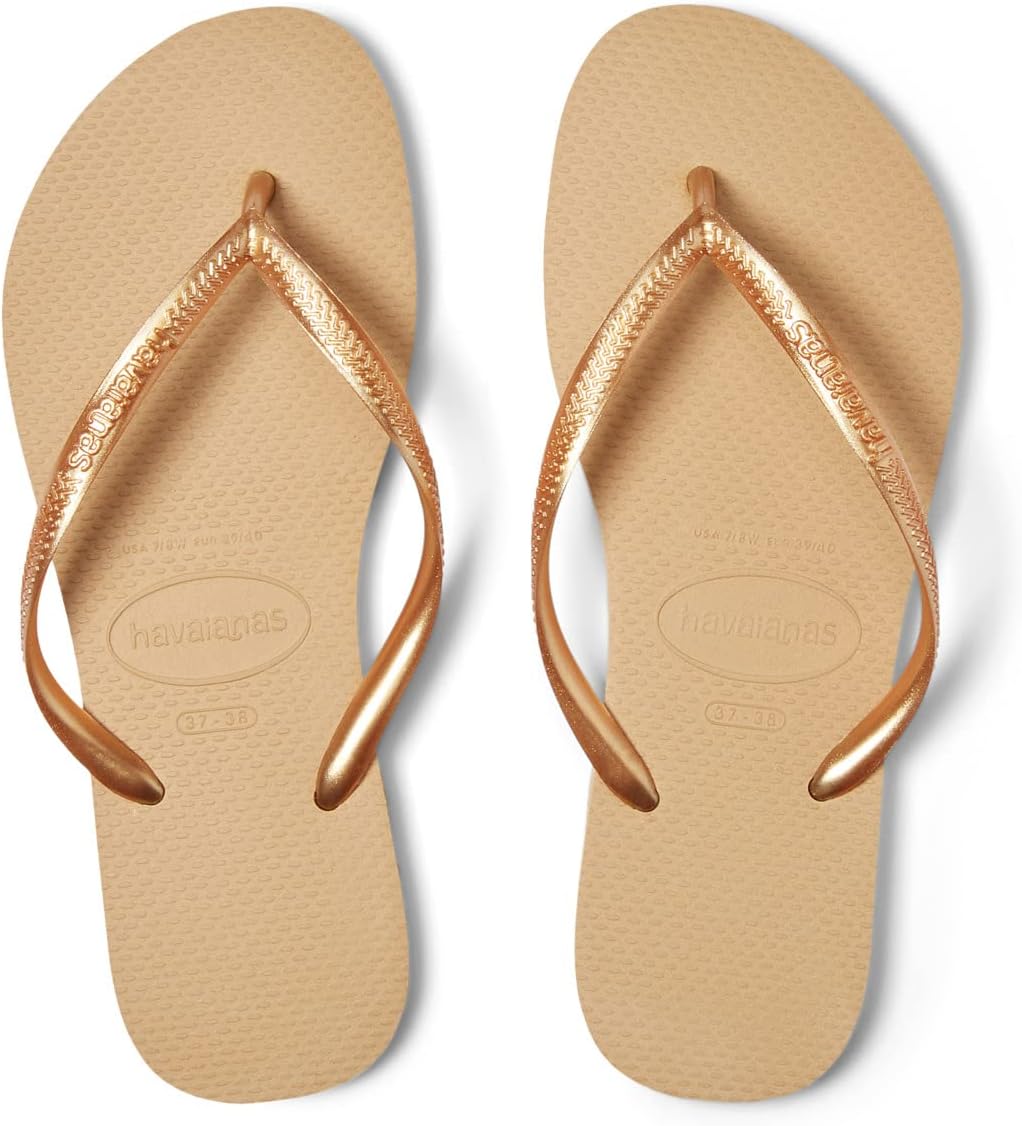 Шлепанцы Slim Flip Flop Sandal Havaianas, цвет Golden шлепанцы you metallic flip flop sandal havaianas цвет golden sand metallic