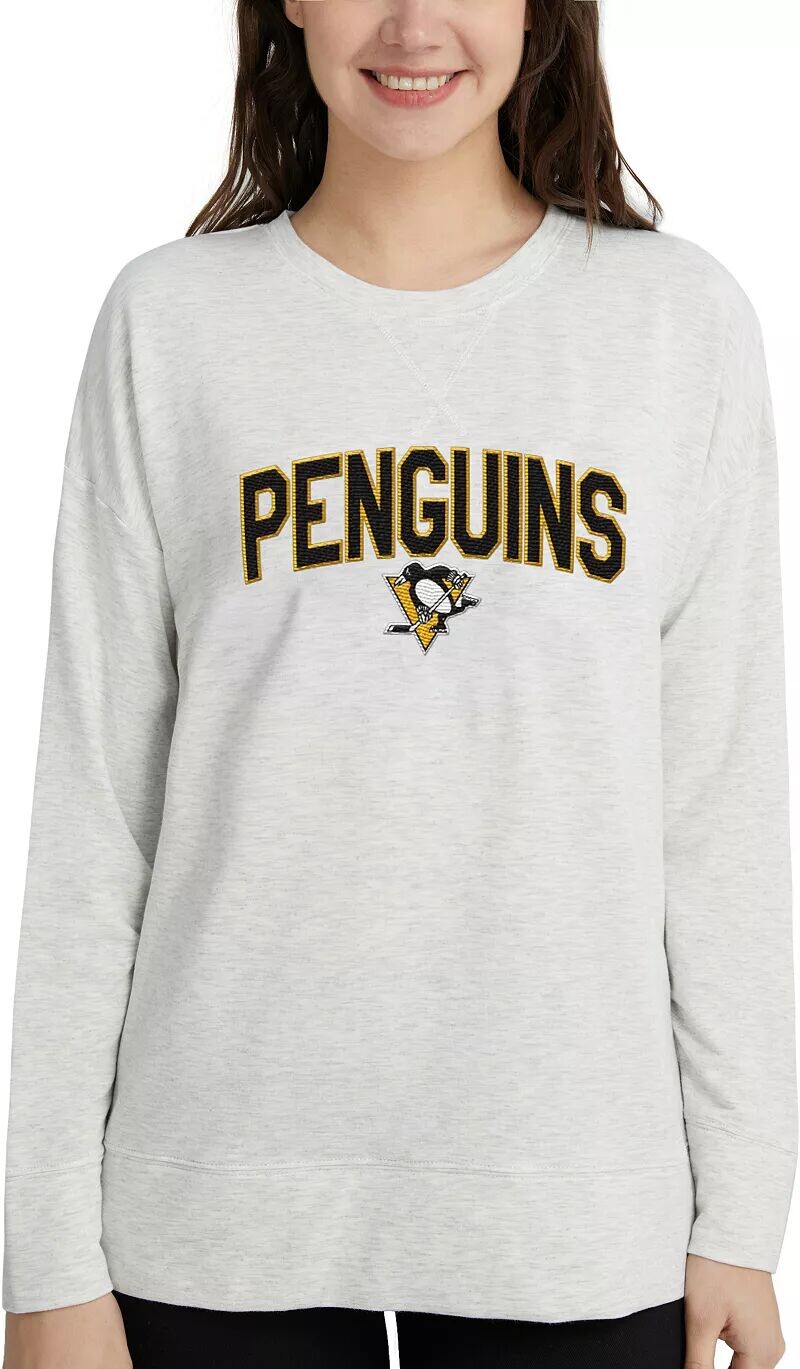 

Женская толстовка с круглым вырезом Concepts Sport Pittsburgh Penguins