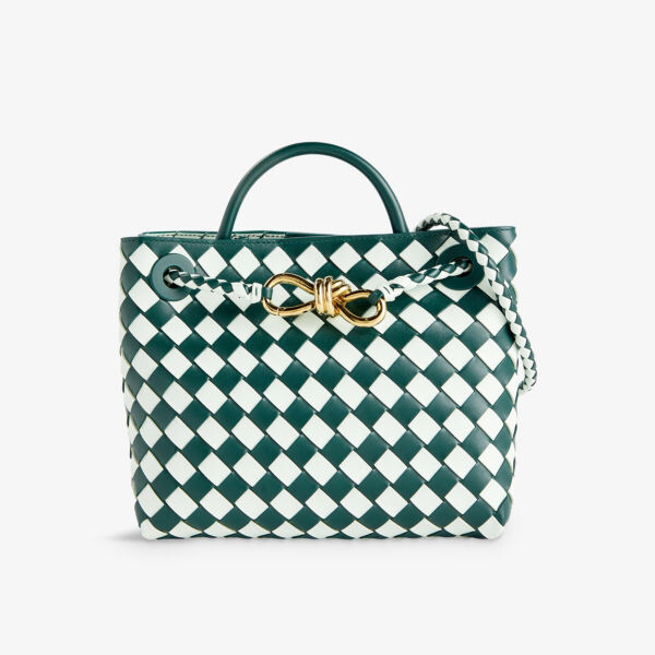 

Кожаная сумка через плечо Andiamo Bottega Veneta, цвет eg-g/eg/eg-g-m b-eg