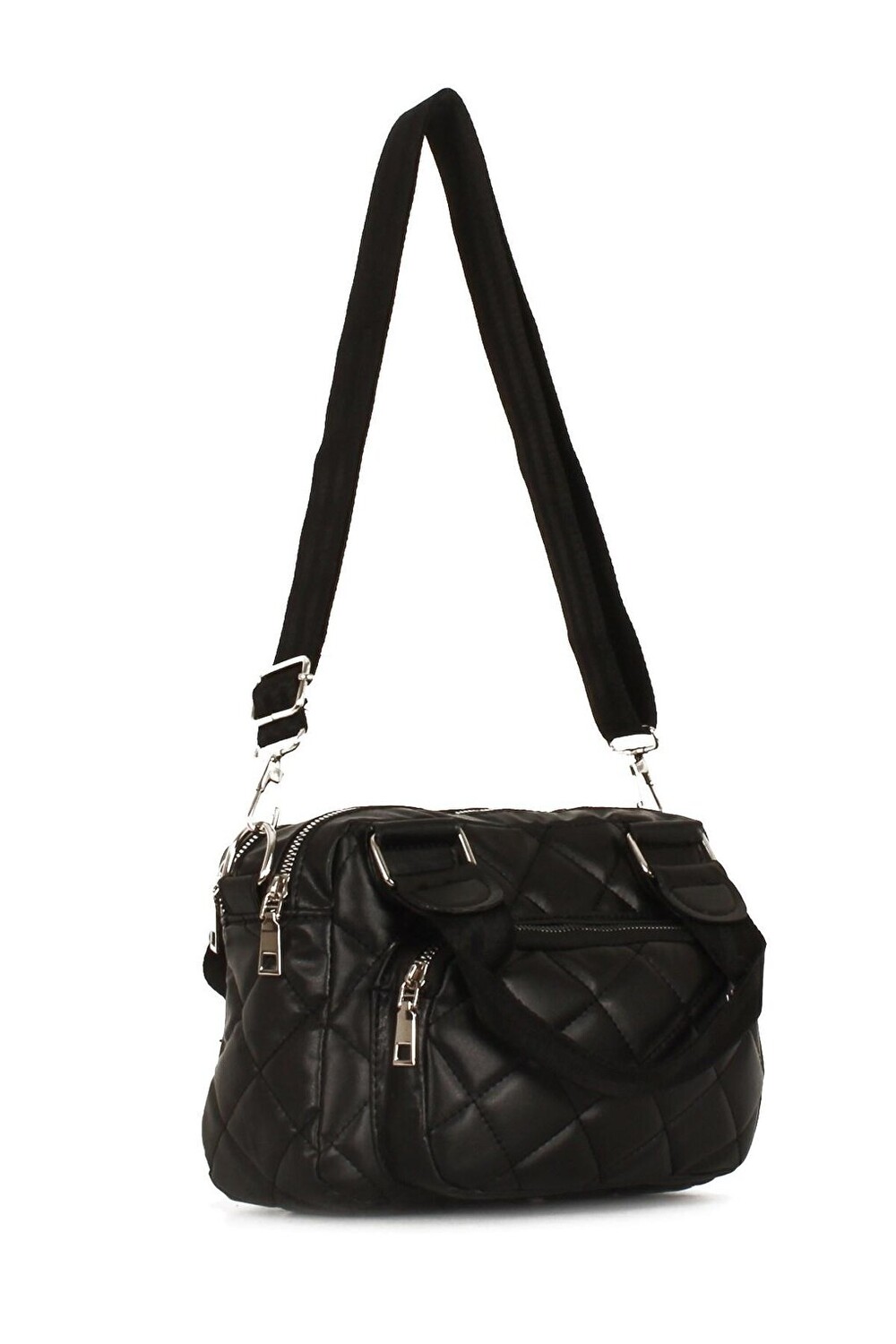 

Женская стеганая сумка через плечо с тремя отделениями (10457) Luwwe Bags, черный