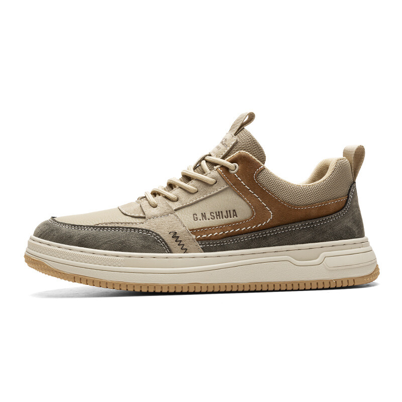 

Кроссовки G.N.SHIJIA Skateboarding Shoes Men High-top, цвет Sandy (Cotton-lined)