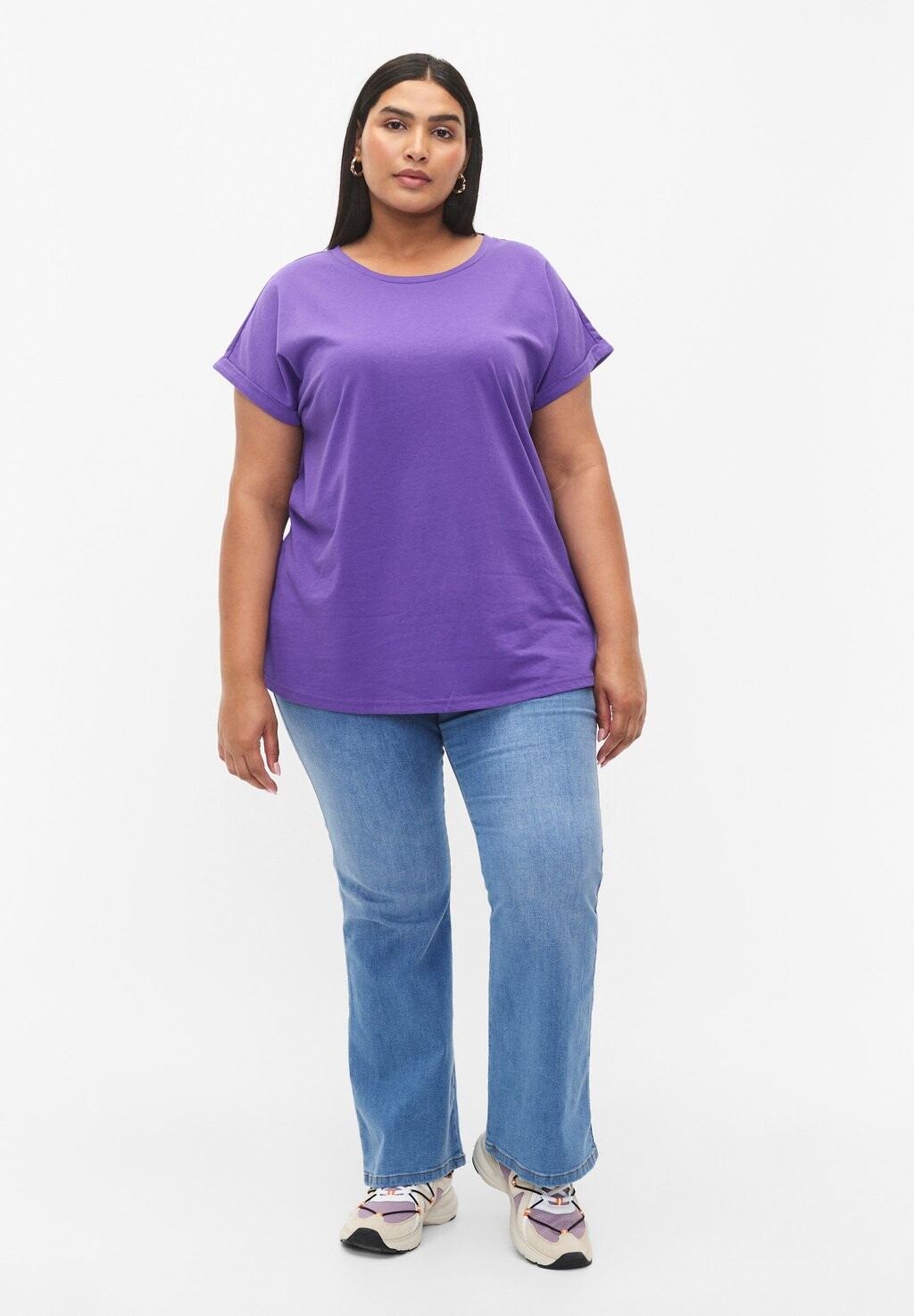 

Базовая футболка Short Sleeved Zizzi, цвет ultra violet