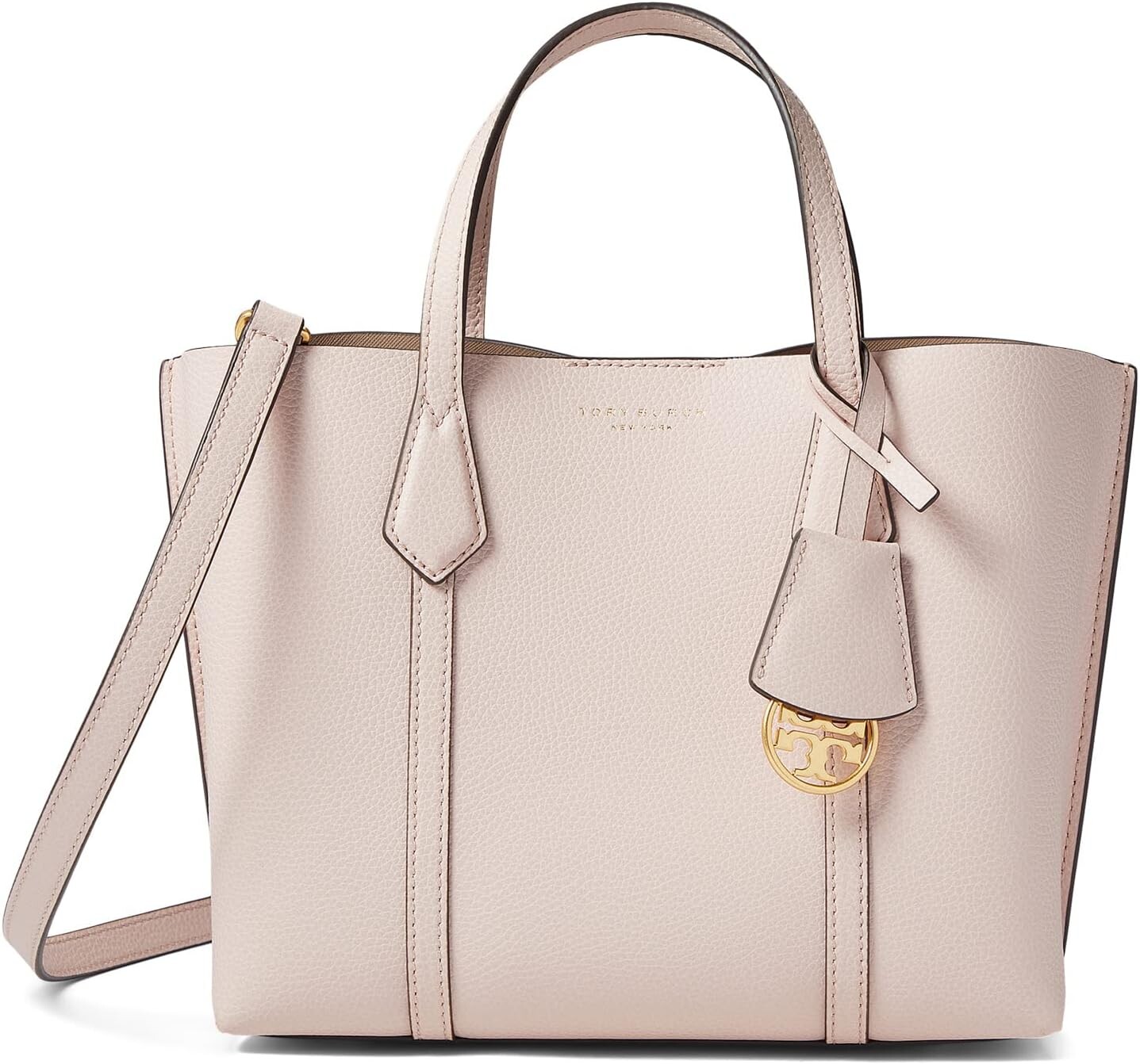 

Сумка-тоут Tory Burch Perry Small Triple Compartment Tote, цвет Shell Pink