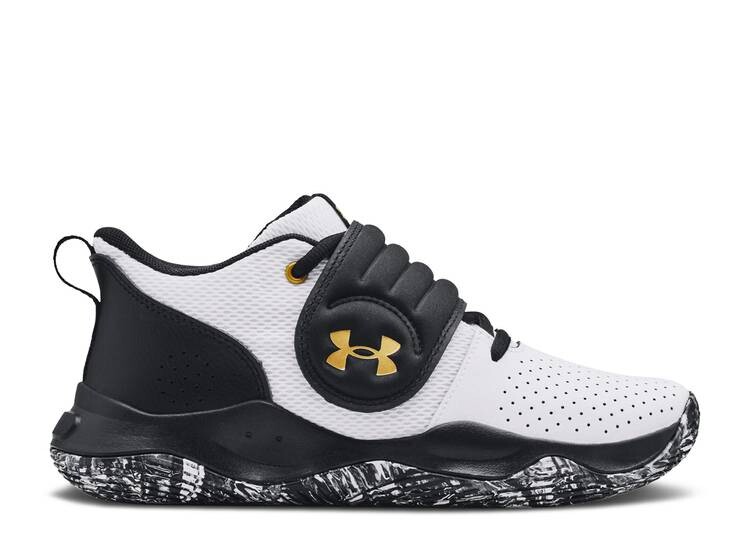 

Кроссовки Under Armour ZONE BB GS 'WHITE BLACK GOLD', белый