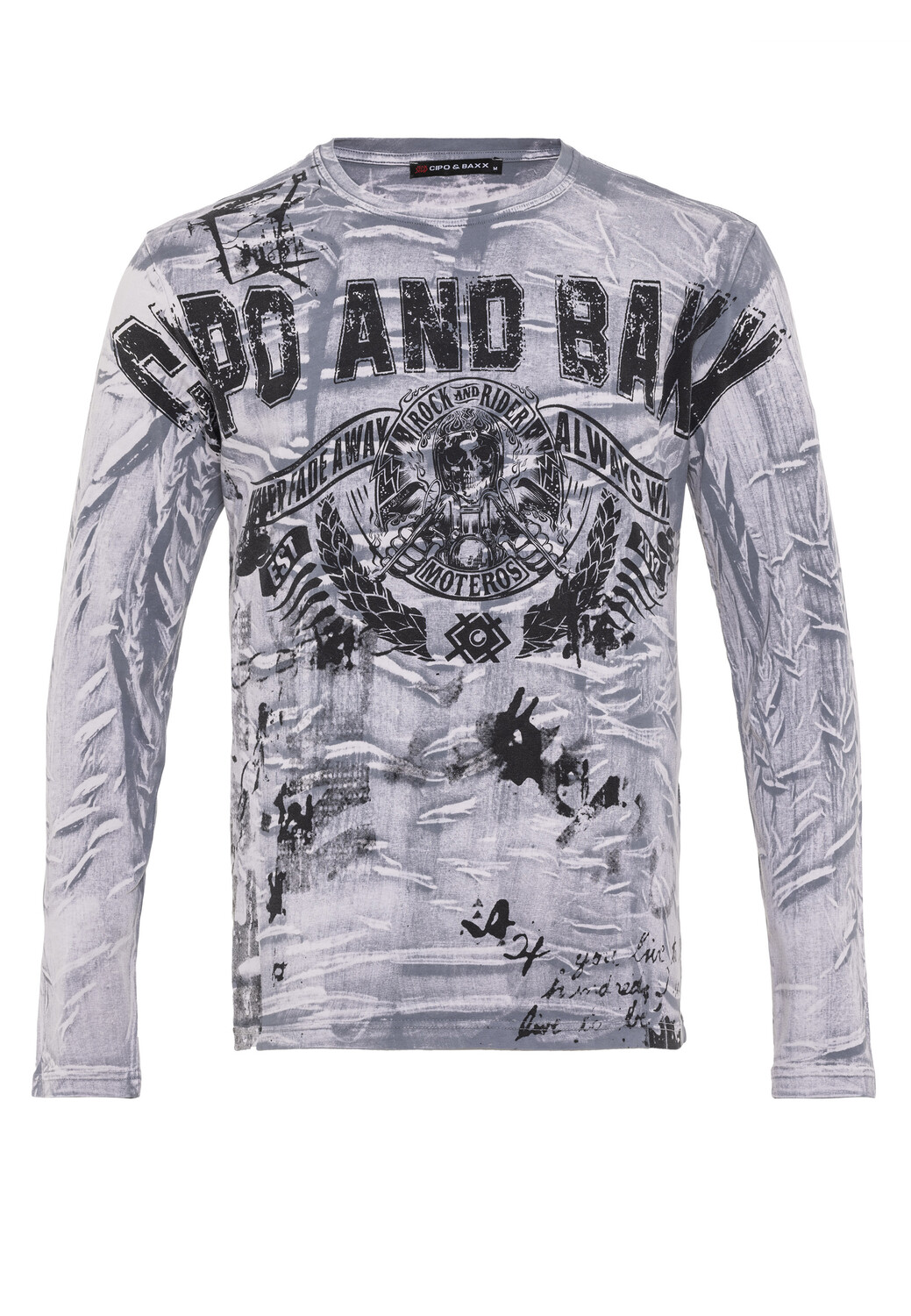 

Лонгслив Cipo & Baxx Langarmshirt, серый
