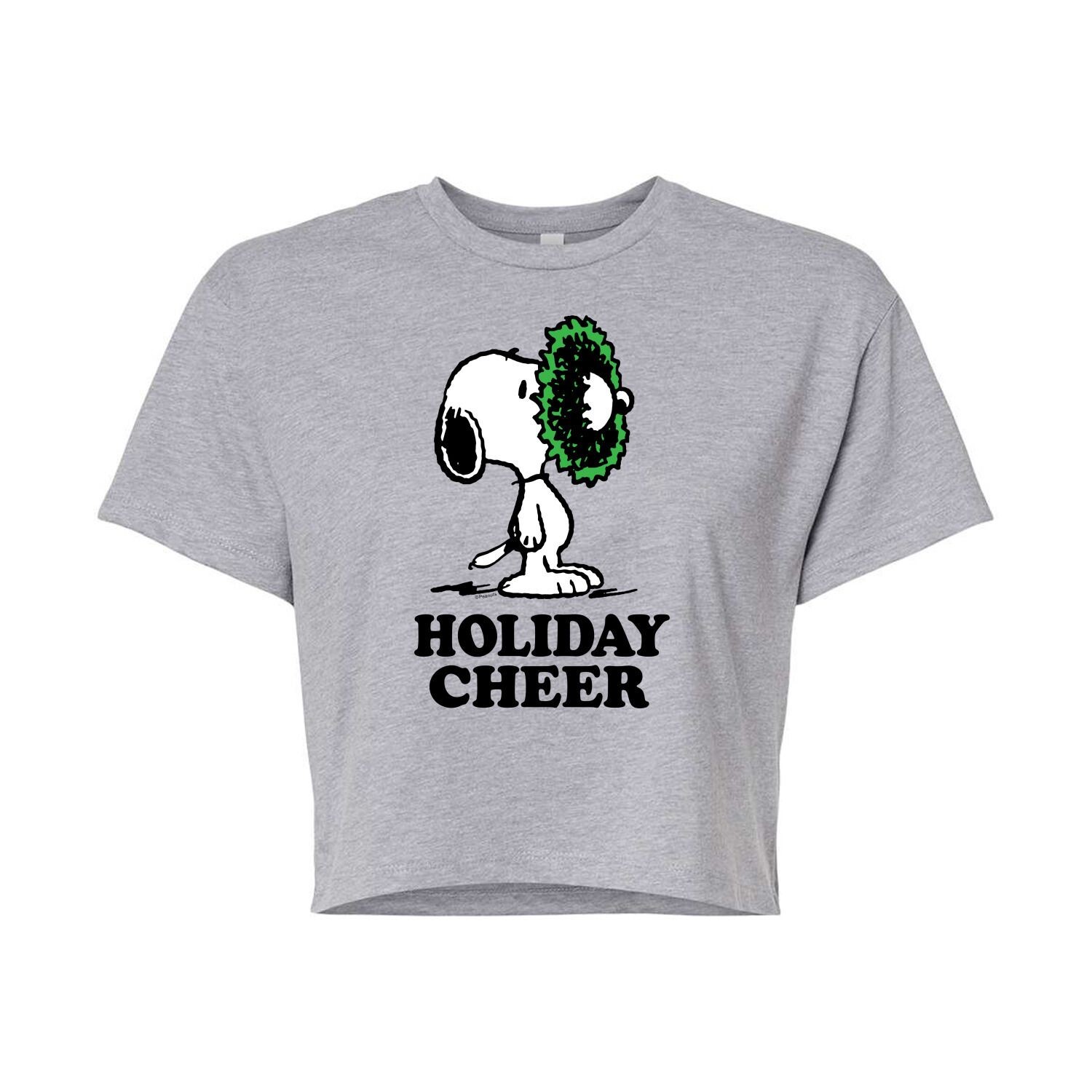 

Укороченная футболка с рисунком Peanuts Cheer для юниоров Licensed Character