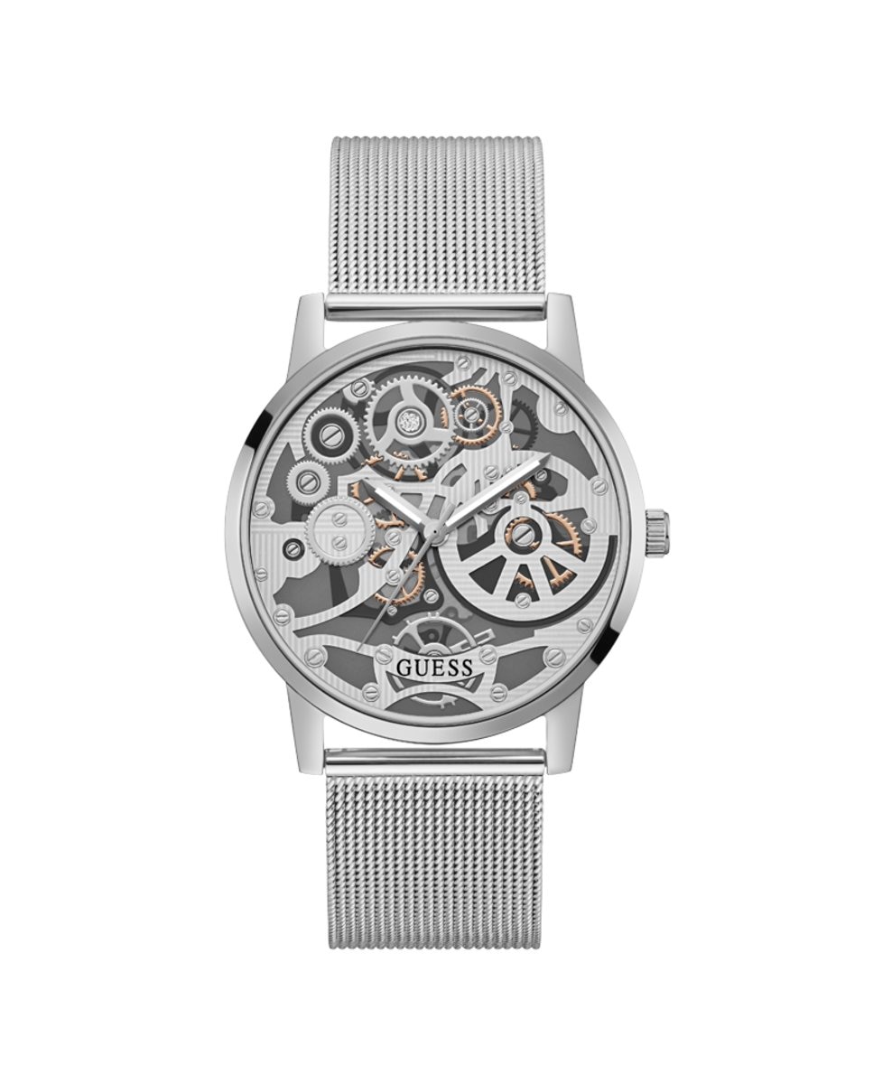 Мужские часы Gadget GW0538G1 со стальным и серебряным ремешком Guess, серебро