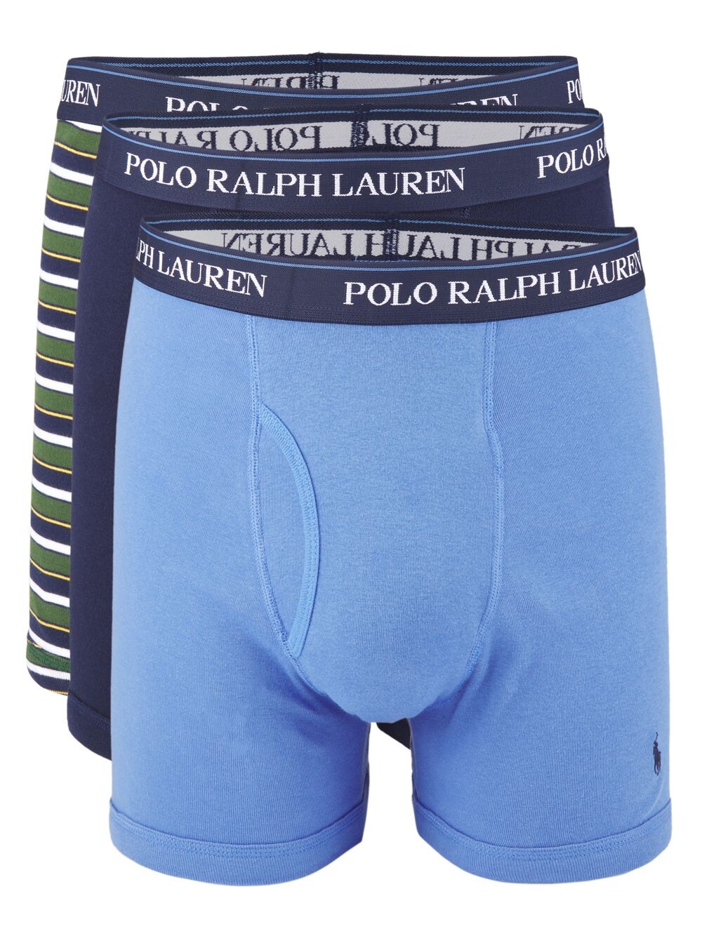 

Трусы с логотипом на поясе, упаковка из 3 шт. Polo Ralph Lauren, синий