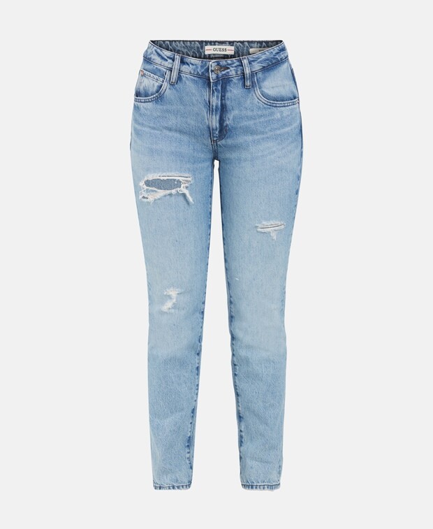 

Прямые джинсы Guess, светло-синий