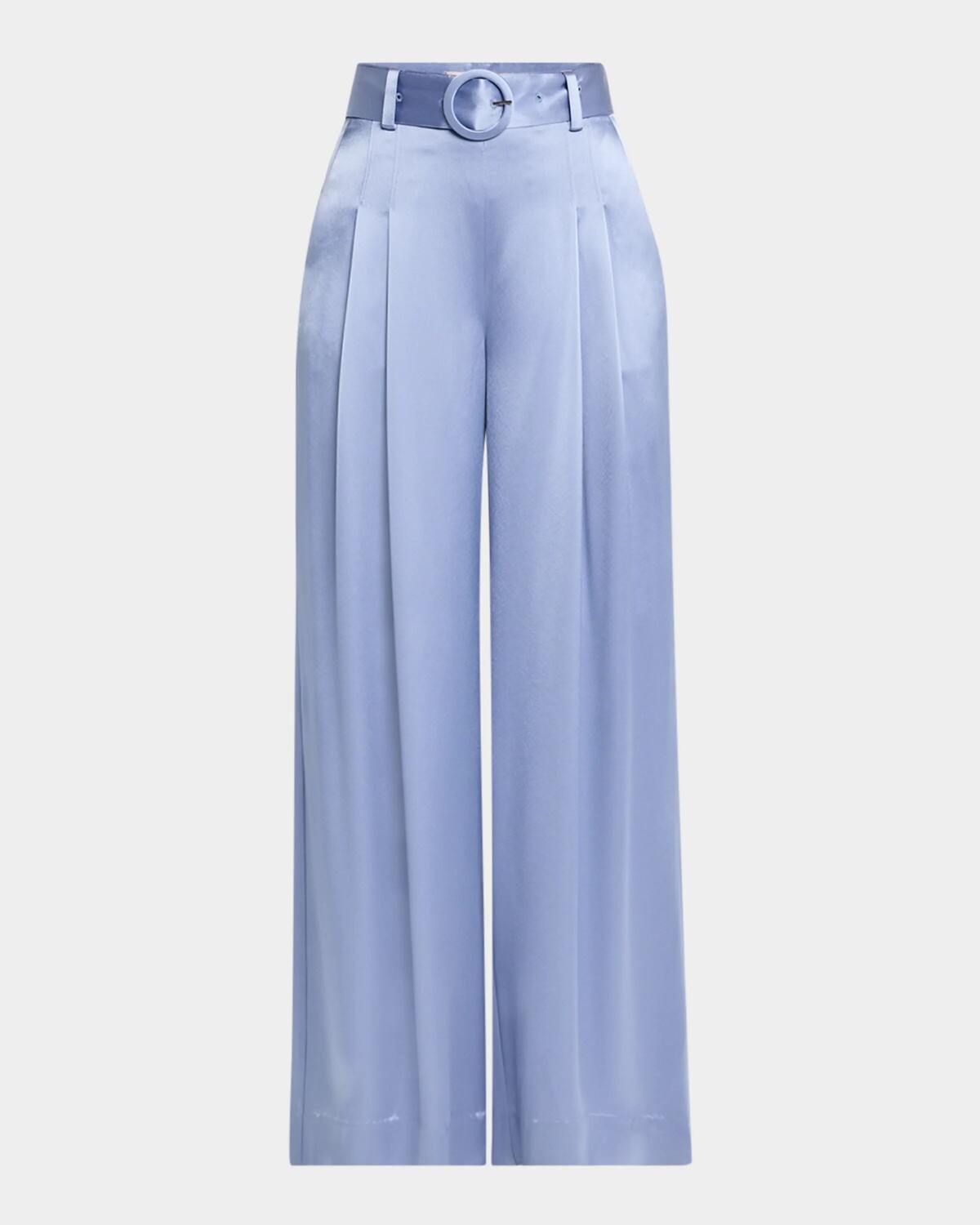 

Широкие атласные брюки со складками Shauna Cinq A Sept, цвет Rustic Blue