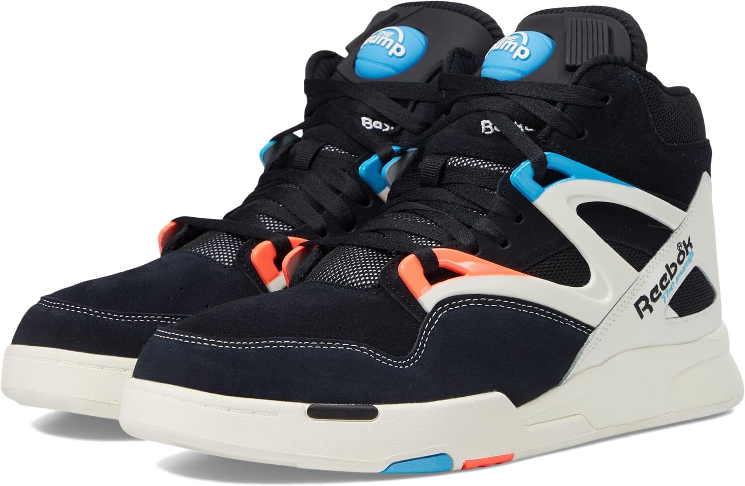 

Кроссовки Pump Omni Zone II Reebok, цвет Black/Chalk/Orange Flare