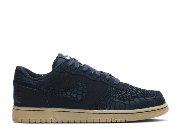 

Кроссовки Nike BIG NIKE LOW LUX 'BLACK SNAKESKIN GUM', черный