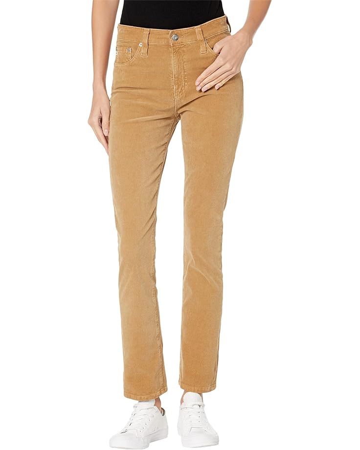 цена Джинсы AG Jeans Mari High-Rise Slim Straight, цвет 1 Year Sulfur Vintage Khaki