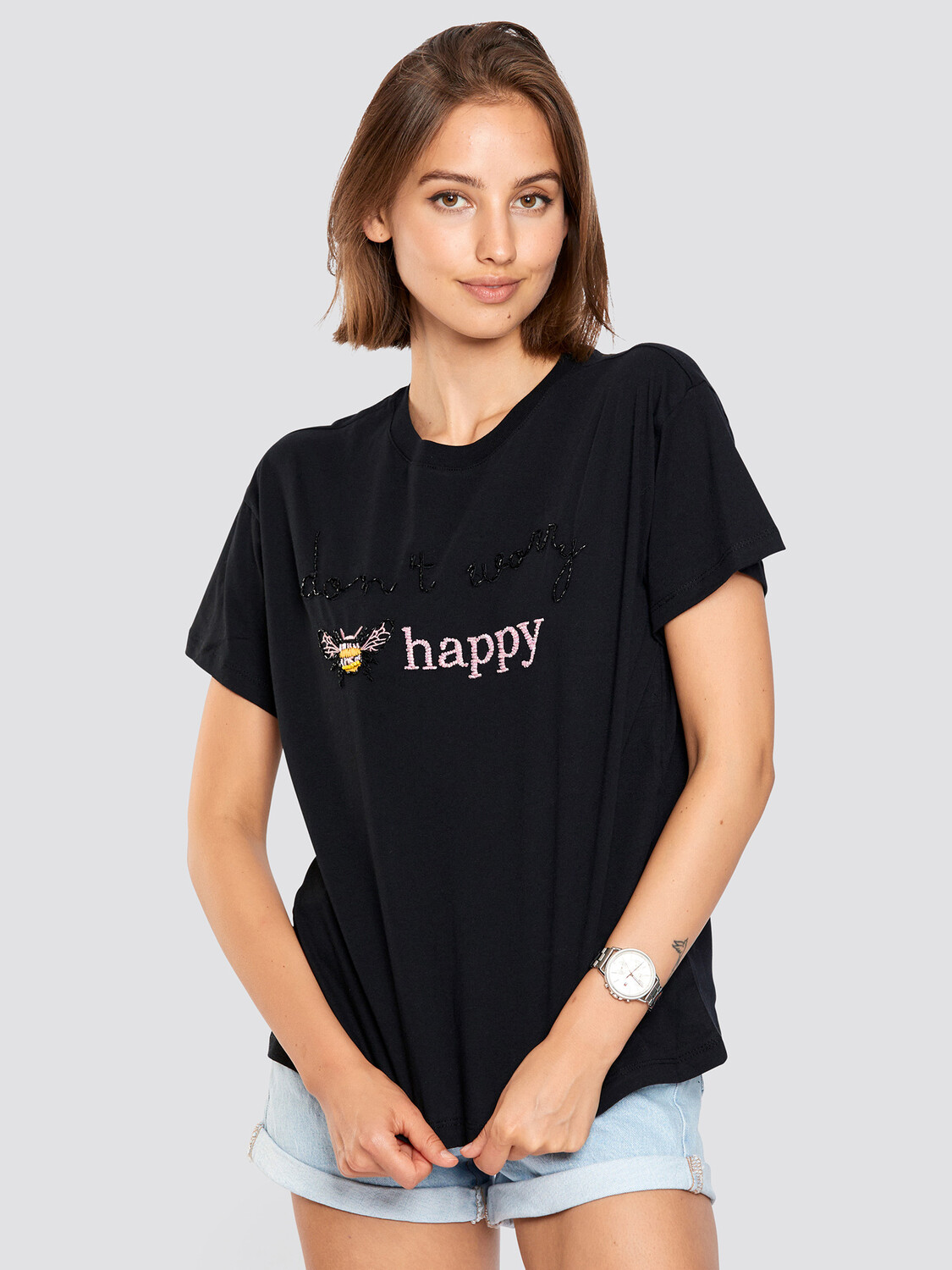 

Футболка Freshlions Happy, черный