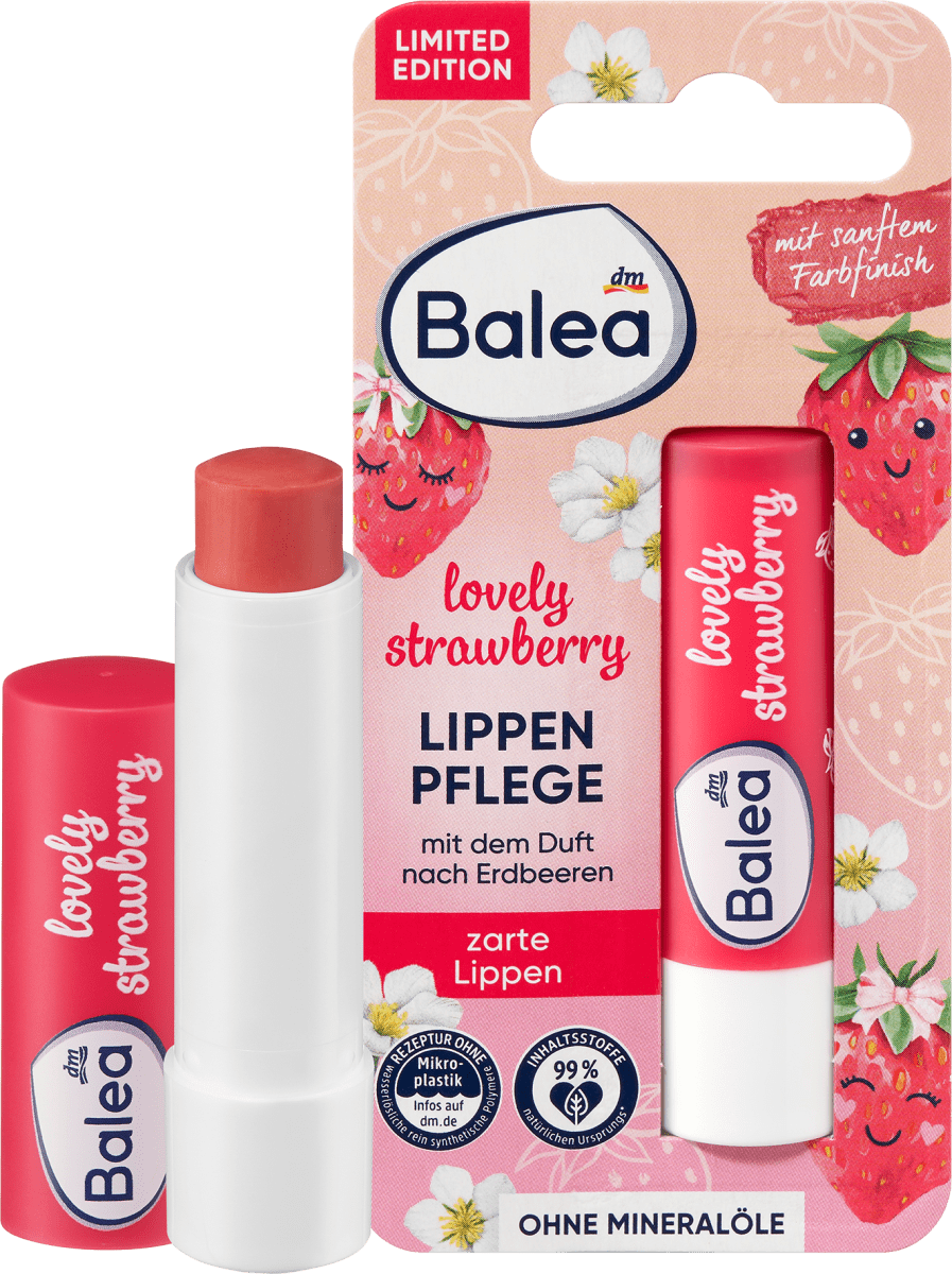 Уход за губами Lovely Strawberry 4,8 г Balea