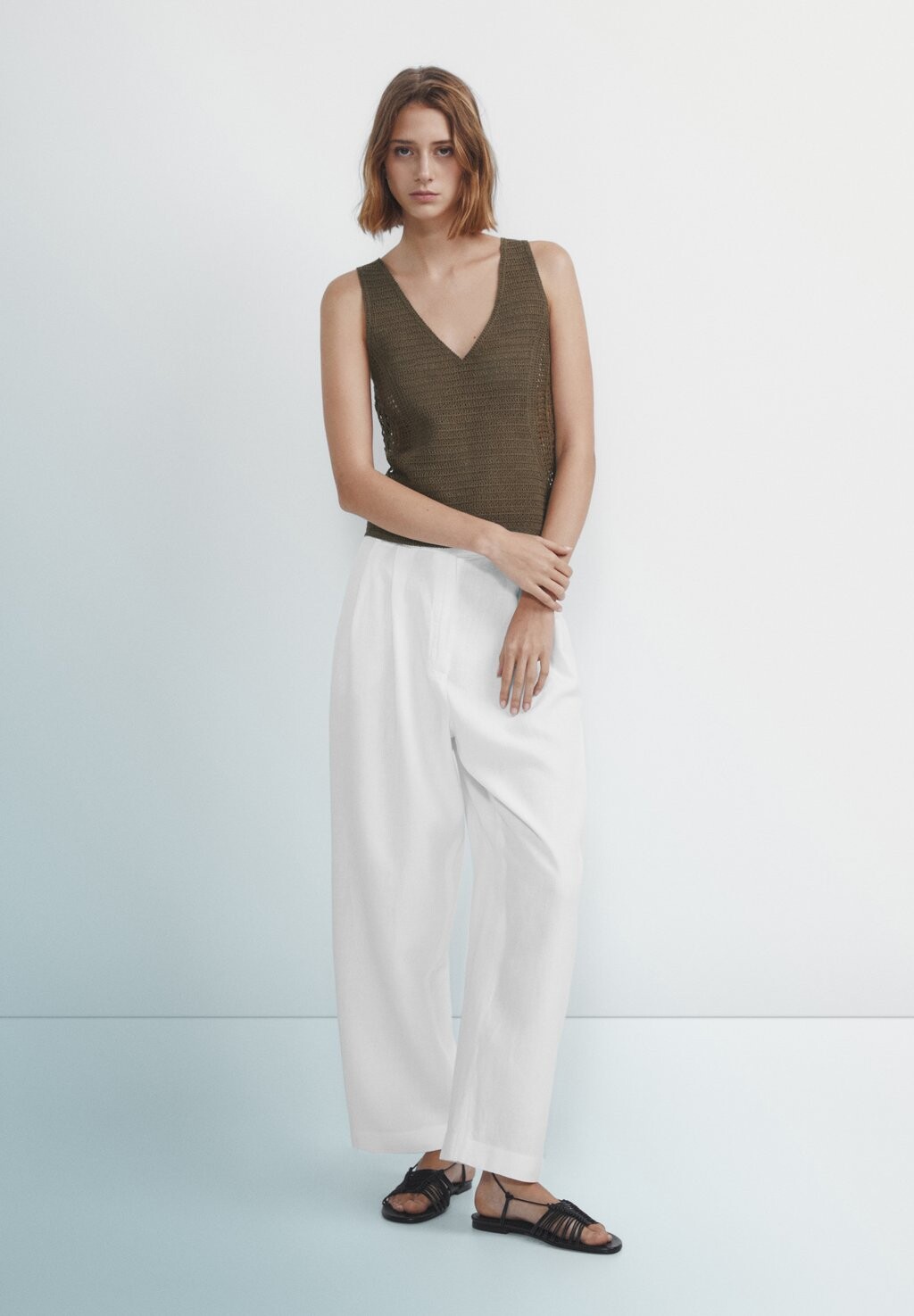

Брюки Massimo Dutti, белый