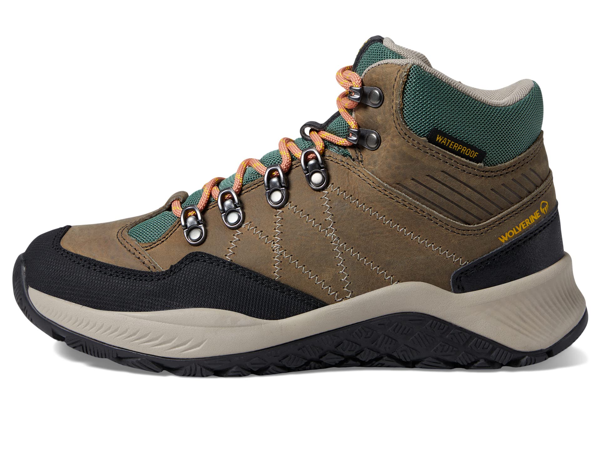 Треккинговые ботинки Wolverine Heritage Luton Waterproof Hiking, хаки