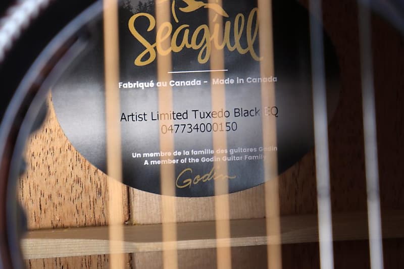 Акустическая гитара Seagull Artist Limited Tuxedo Black EQ w/Case