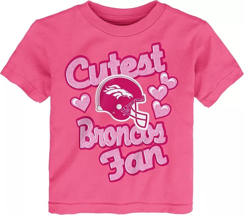 

Nfl Team Apparel Для малышей Денвер Бронкос - милая розовая футболка Для фанатов