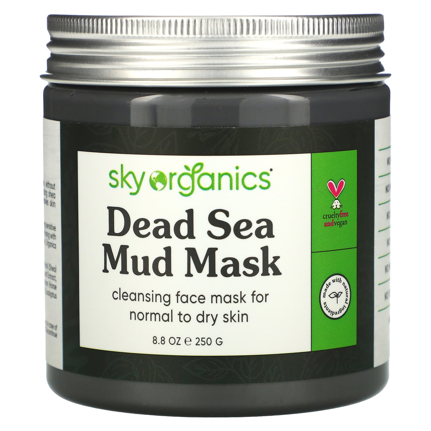 

Маска с грязью Мертвого моря, 250 г (8,8 жидк. унции), Sky Organics