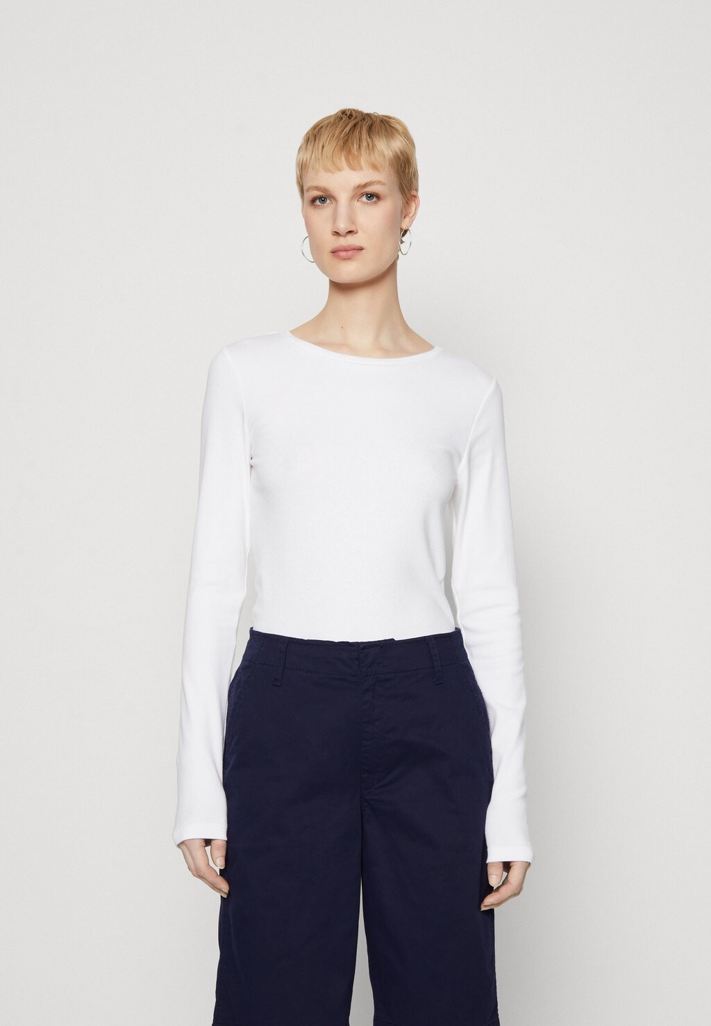 

Рубашка с длинным рукавом CREW Gap, цвет fresh white