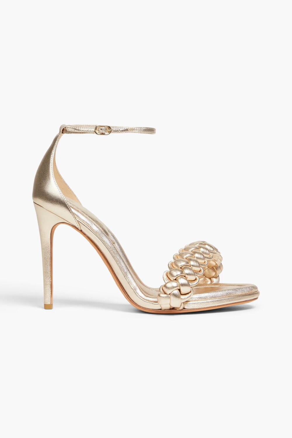 

Сандалии Francisco 100 из кожи с эффектом металлик Alexandre Birman, золото