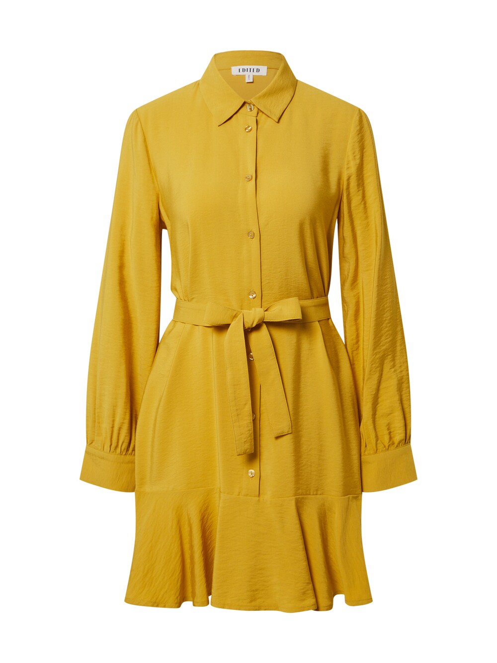 Рубашка-платье Edited Hanka, желтый рубашка платье edited nathaly синий желтый