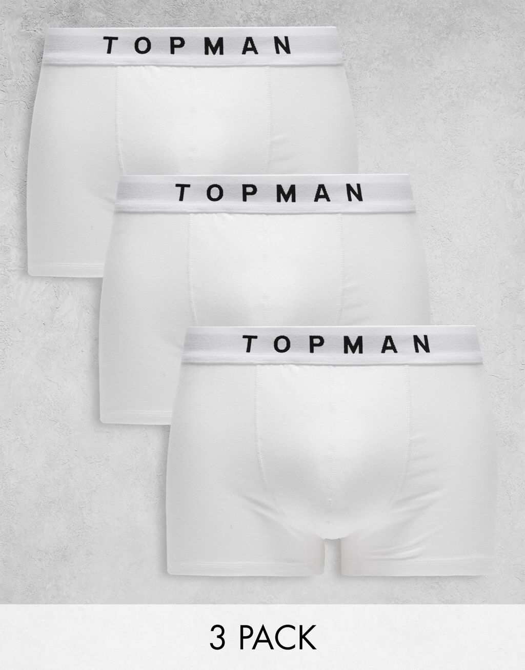 

Комплект из 3 плавок белого цвета с белыми поясами Topman