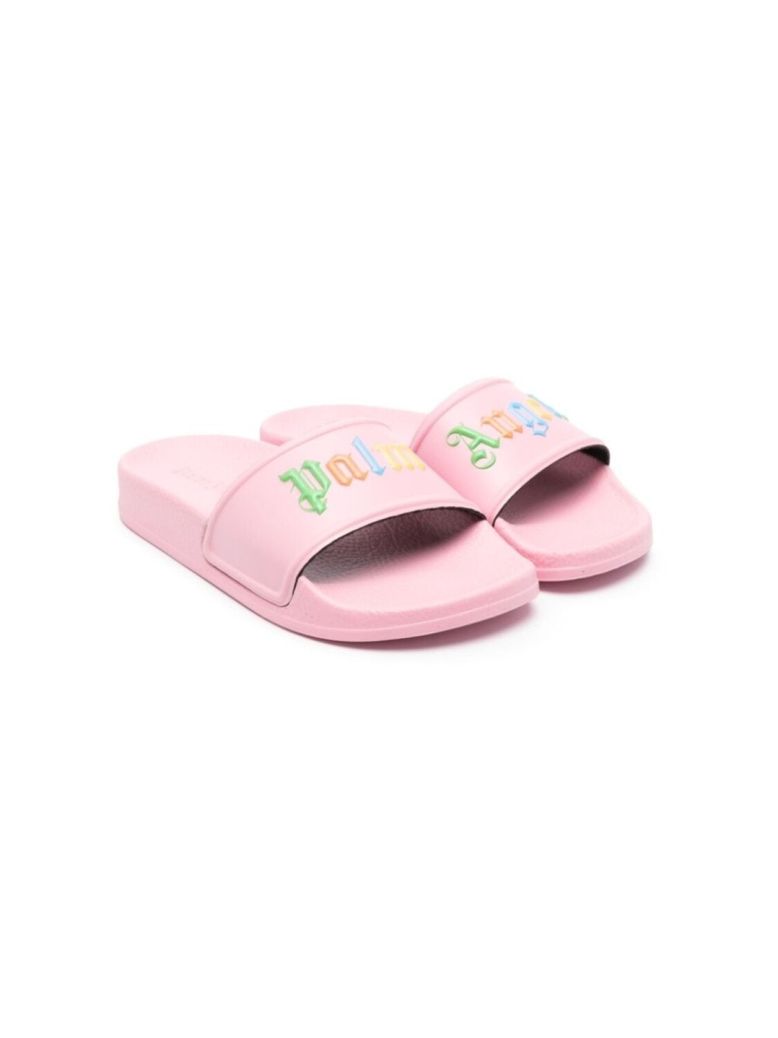 

Palm Angels Kids шлепанцы с тисненым логотипом, розовый