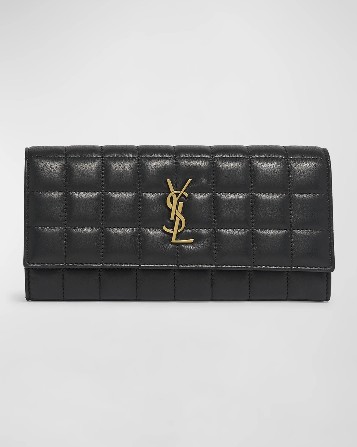 

Большой кошелек YSL Monogram из стеганой кожи Saint Laurent, цвет Nero