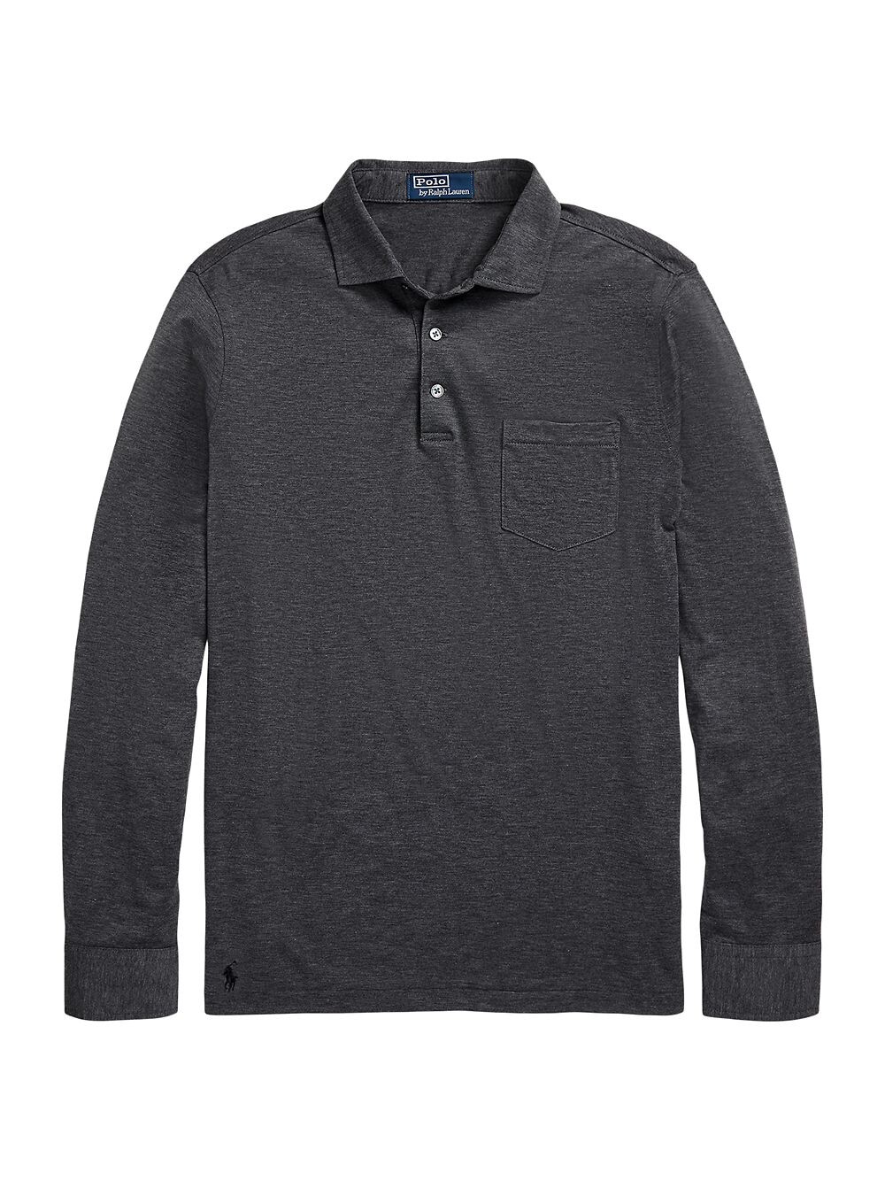 

Рубашка поло из хлопкового джерси Polo Ralph Lauren, серый