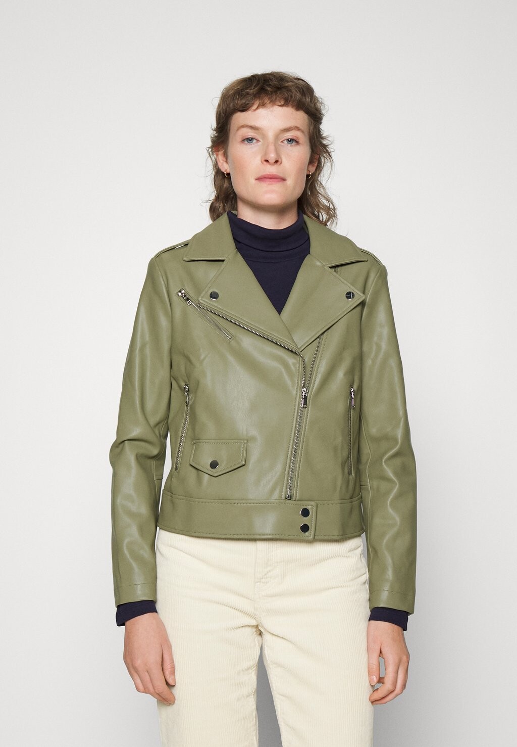 

Куртка Marks & Spencer из искусственной кожи, Серый