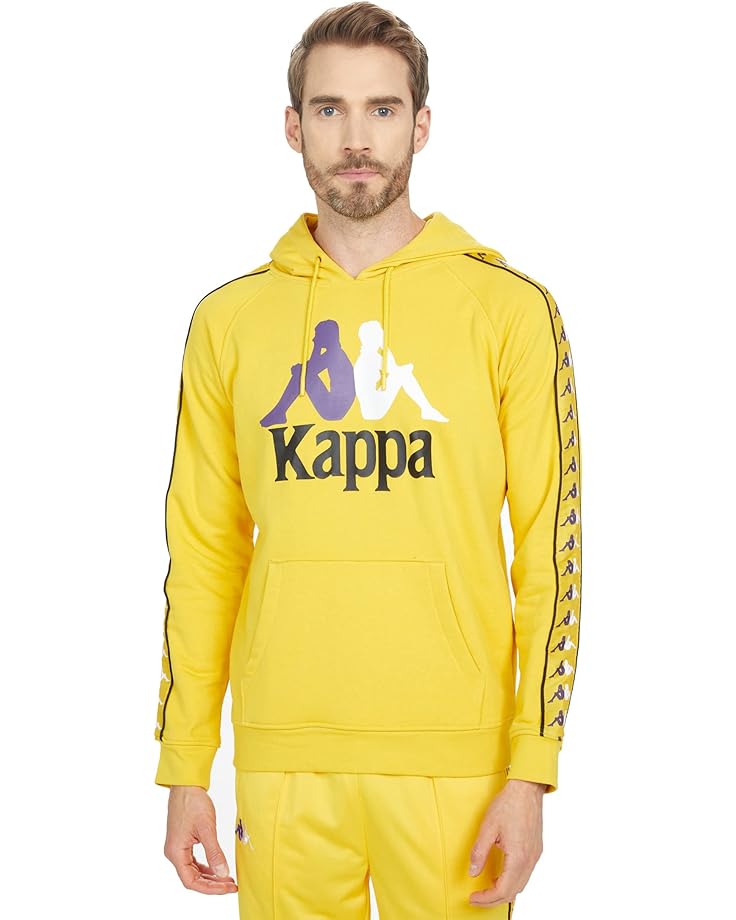 Толстовка Kappa 222 Banda Dunnie, цвет Yellow Dark/Violet/White/Black цена и фото