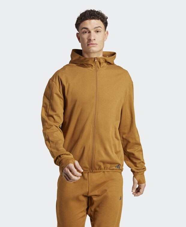 

Худи с капюшоном adidas Performance, бронзовый