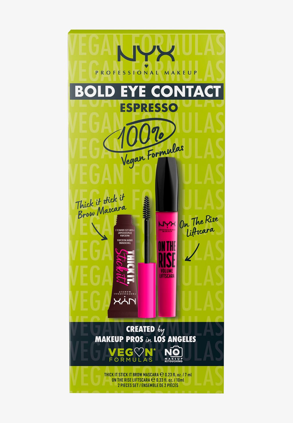 Набор для макияжа Bold Eye Contact Set Nyx Professional Makeup, цвет espresso