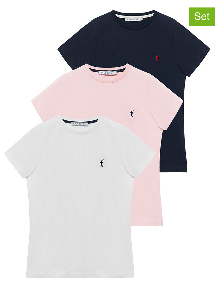 

Футболка Polo Club 3er Set: s, темно-синий