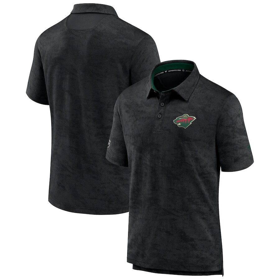 

Поло с коротким рукавом Fanatics Branded Minnesota Wild, черный