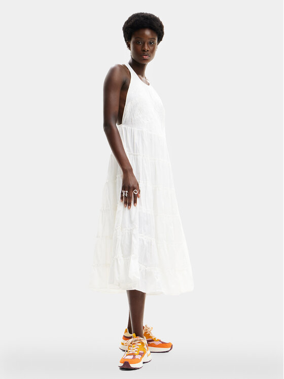Летнее платье стандартного кроя Desigual, белый фотографии