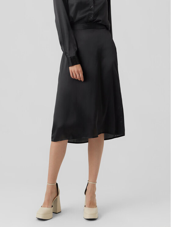 

Трапециевидная юбка стандартного кроя Vero Moda, черный