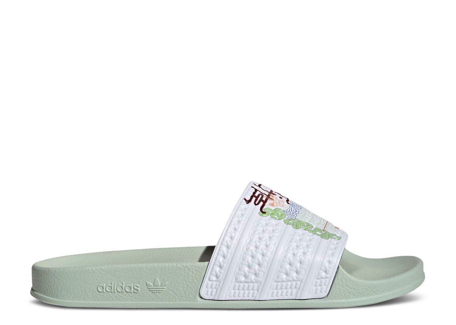 

Кроссовки adidas Adilette Slide 'Always Original - Linen Green', зеленый