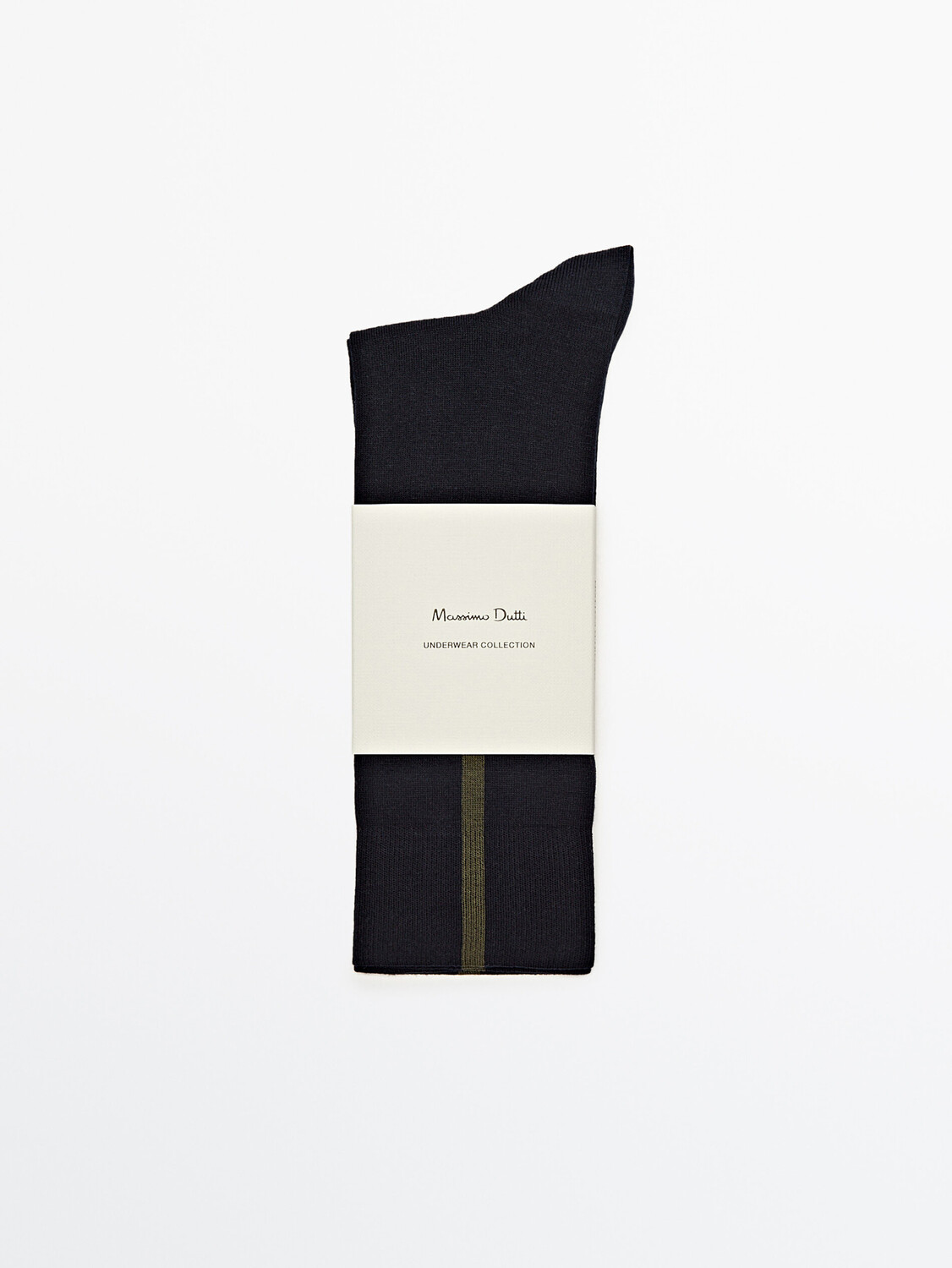 

Длинные носки с контрастной полоской Massimo Dutti, темно-синий