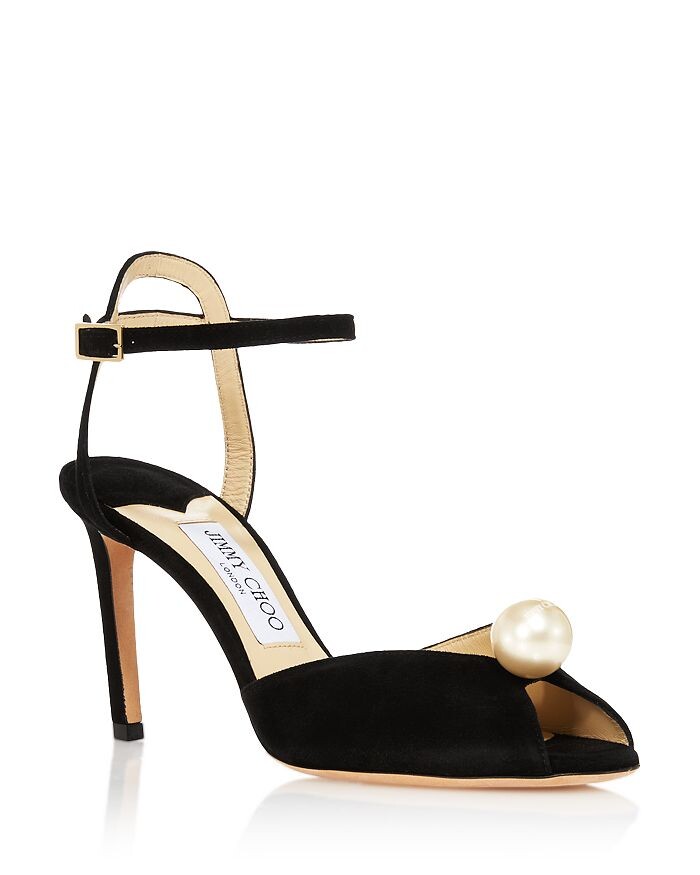 

Женские босоножки на высоком каблуке с украшением Sacora 85 Jimmy Choo