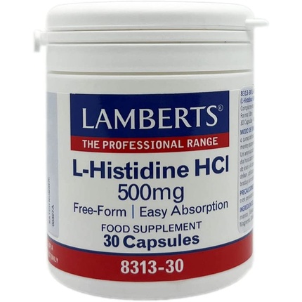 цена L-гистидин Hcl 500 мг 30 капсул, Lamberts