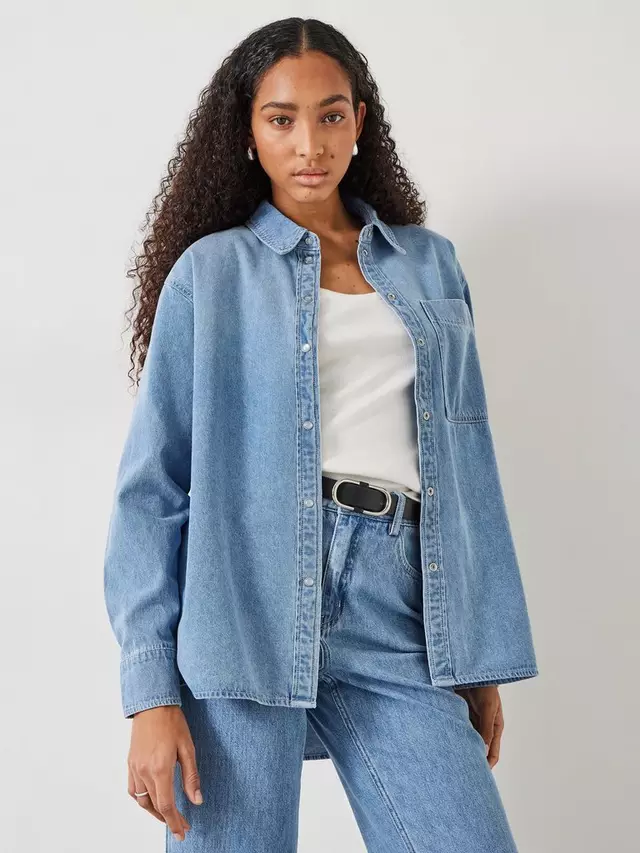 

Рубашка HUSH Daina Denim, цвет light authentic blue