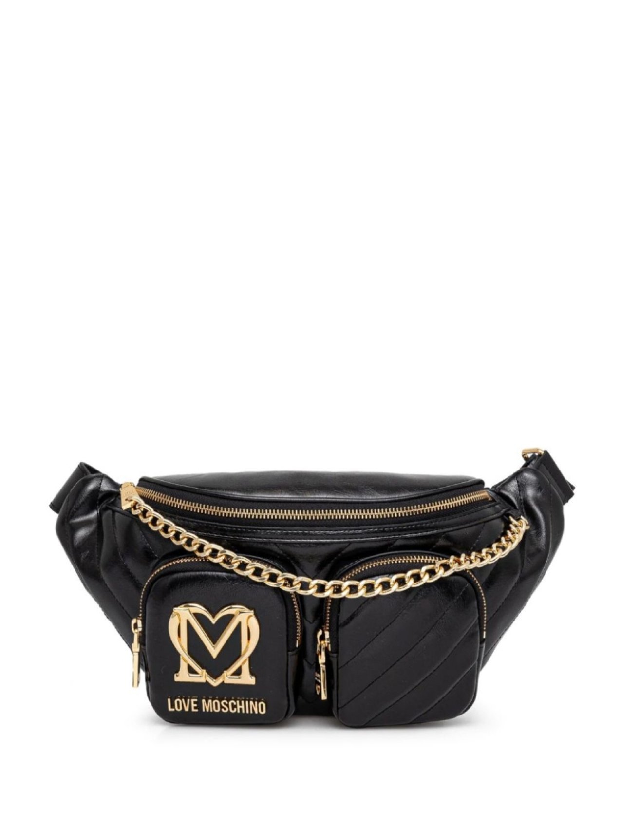 

Сумка на пояс Marsupio Love Moschino, черный