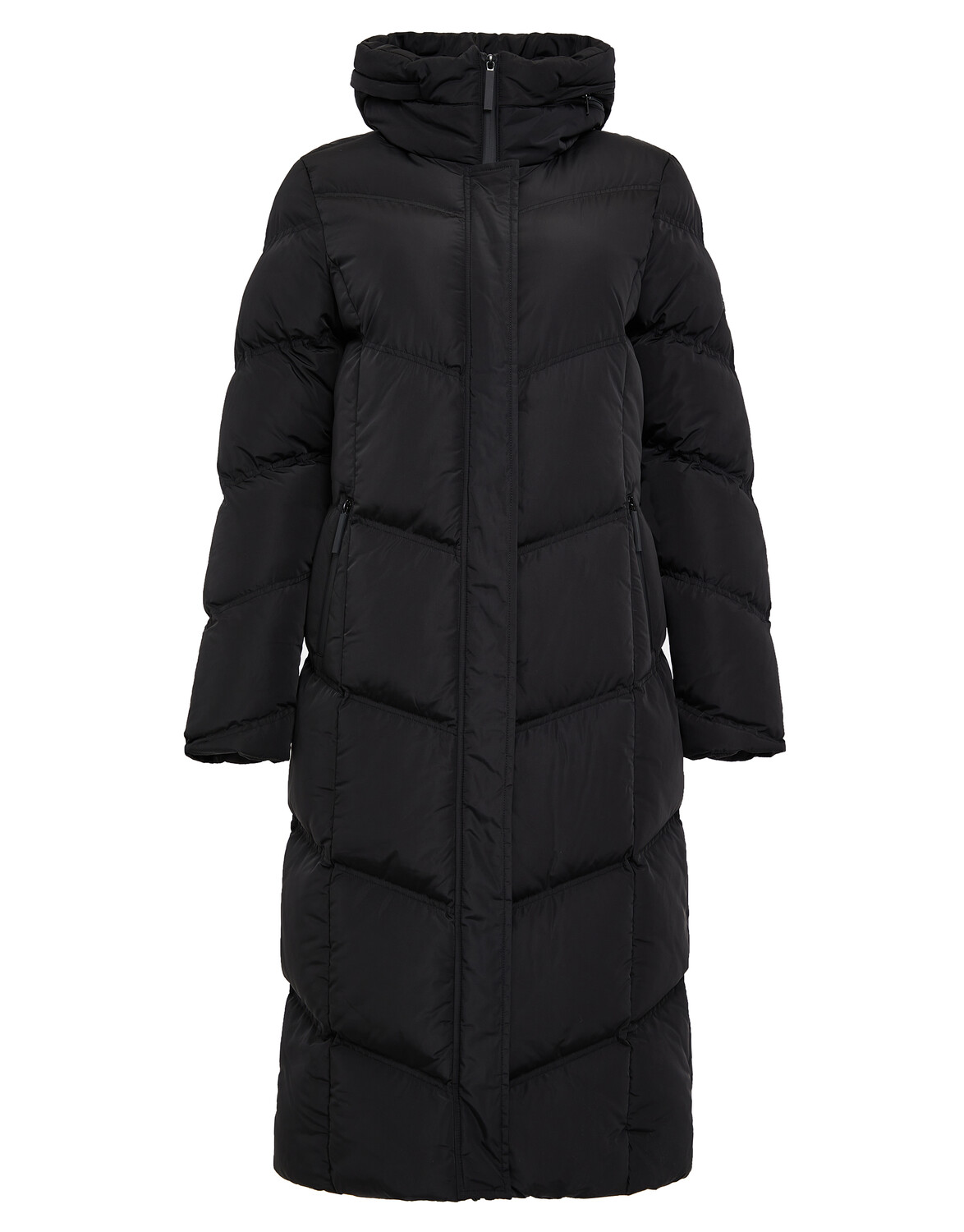 

Пуховик Threadbare THB Jotta Longline Padded Coat, черный