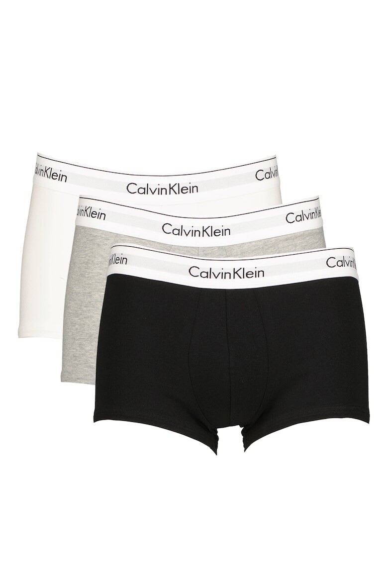

Боксеры с логотипом на поясе - 3 пары Calvin Klein, черный